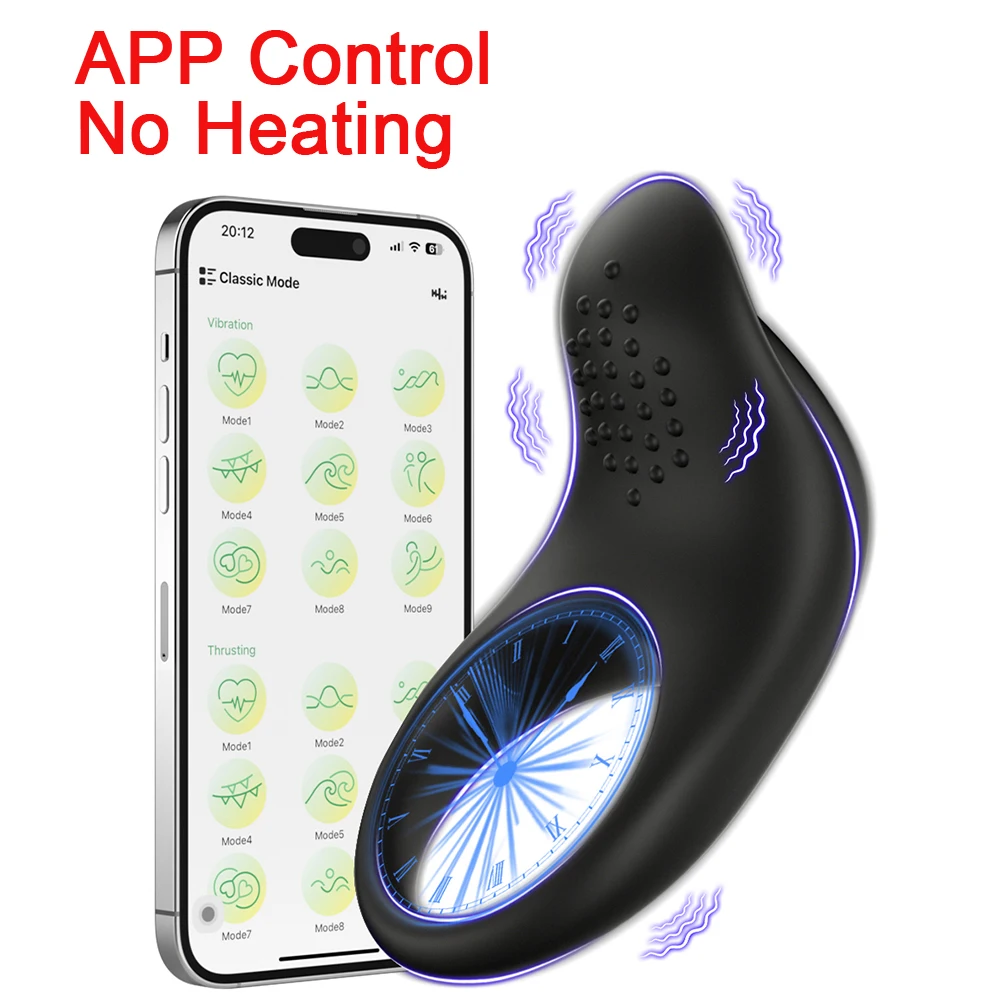 Vibrating Penis Ring Cock Ring for Men Remote Control Chastity Cage Penis Vibrator Ejaculation Delay Adult Goods Sex Toy for Men