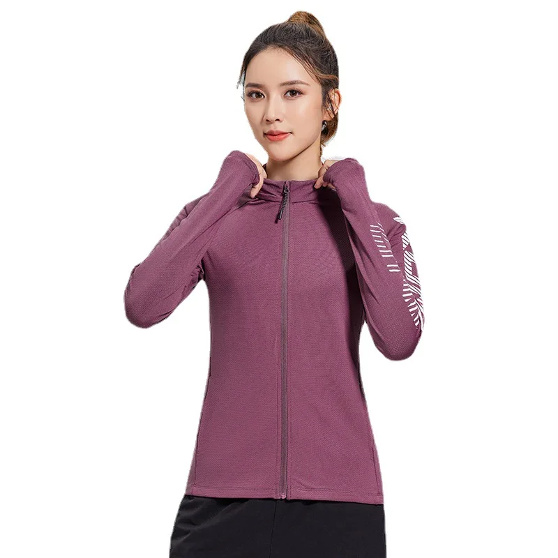 Gym Jacket New Yoga Clothes Tops Slim Quick-drying Running Zipper Sports Fitness Clothes Women's Long Sleeves