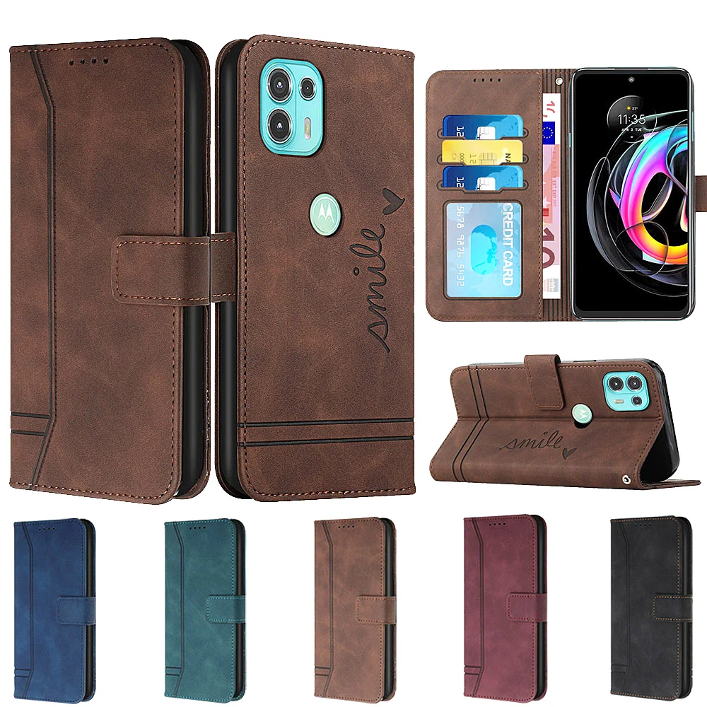 

Wallet Case for Motorola Moto Edge 20 Lite Edge 20 E20 E40 Card Holder Leather Flip Cover for Moto G60S G52 G22 G10 G20 G30 G51