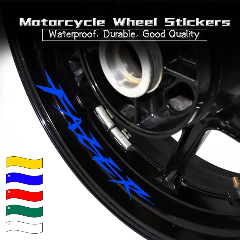 fazer Waterproof Inner Rims Stripe Tapes Decals Wheels Reflective Stickers Motorcycle Accessories For FAZER FAZER1000 Fazer 1000