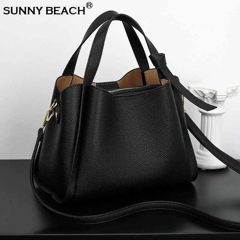 

Женская сумочка из мягкой искусственной кожи, новинка 2024, Высококачественная сумка на одно плечо, сумка через плечо, универсальная сумка-мешок