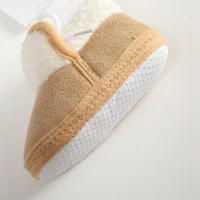 Baby Shoes Booties Baby Boy Girl Shoes Winter Warm Anti-slip Soft Sole Newborns First Walkers Infant Solid Crib Shoes 5