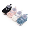 Baby Girls Shoe Soft Soles Non-slip Butterfly Knot Fashion Outdoor Solid Color Infant Newborns Crib First Walkers Princess Shoes 1