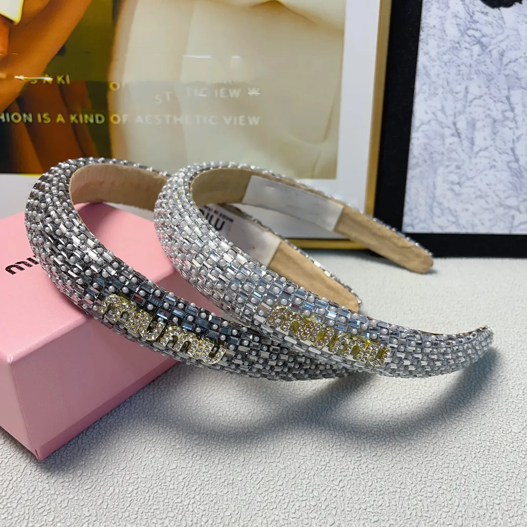 

European and American Fashion Shining Zircon Hair Hoops
