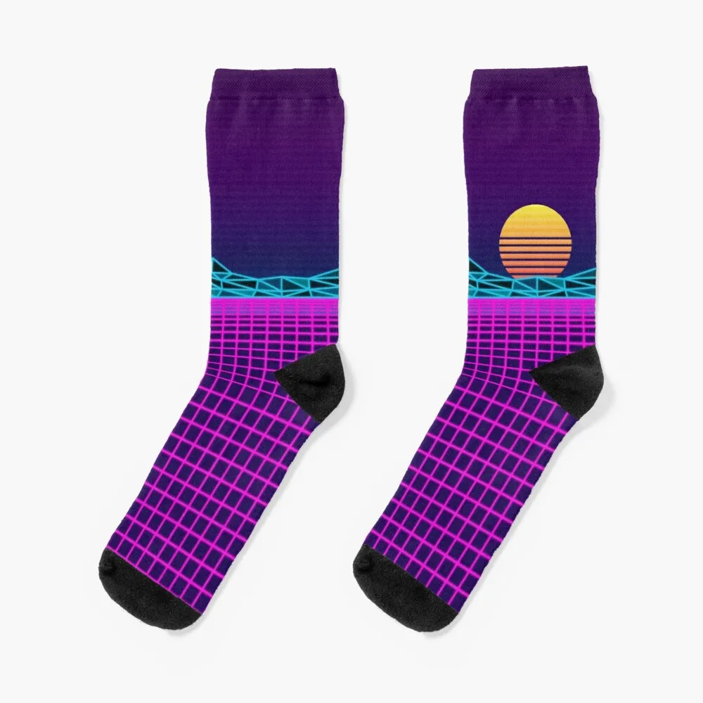 

Outrun Aesthetic Socks Men'S Soccer Sock