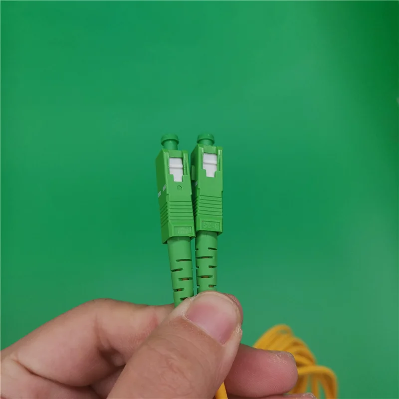 Fiber Patch Cord SC/APC-SC/APC Single Mode 3.0mm FTTH Fiber Optic Cable for Internet Jumper Cable 2M 3M 5M 15M Optical fiber optic cable