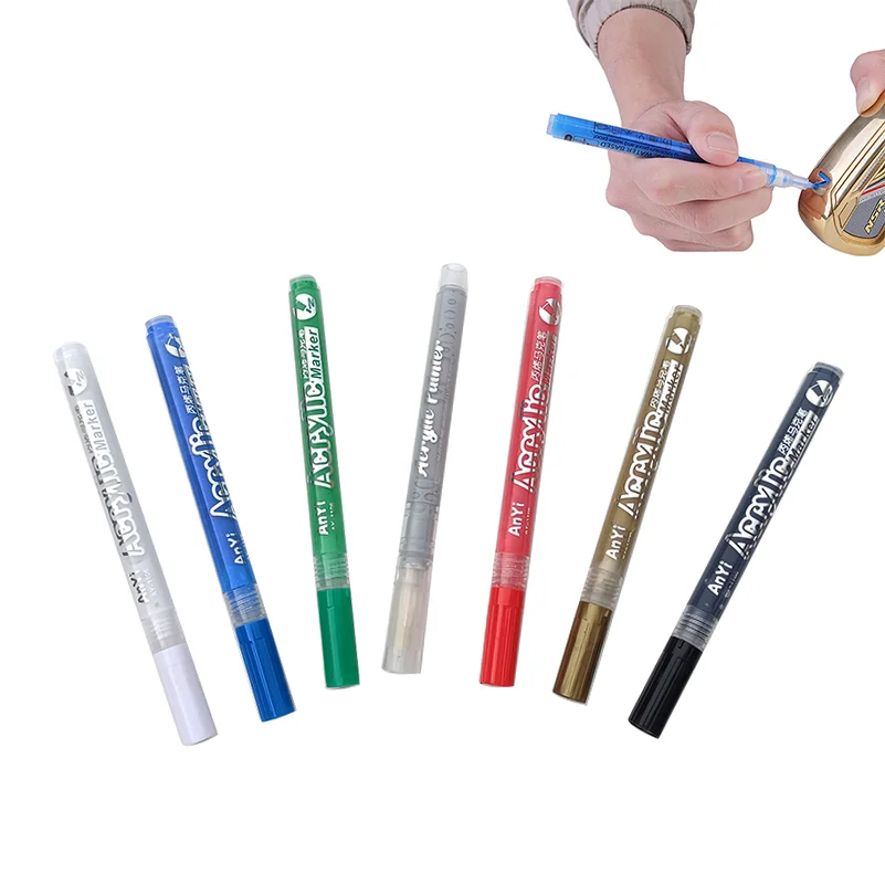 

Golf Club Color Changing Pen Acrylic Ink Pen With Strong Sunscreen Waterproof Covering Power Golf Accesoires Acrylic Painter