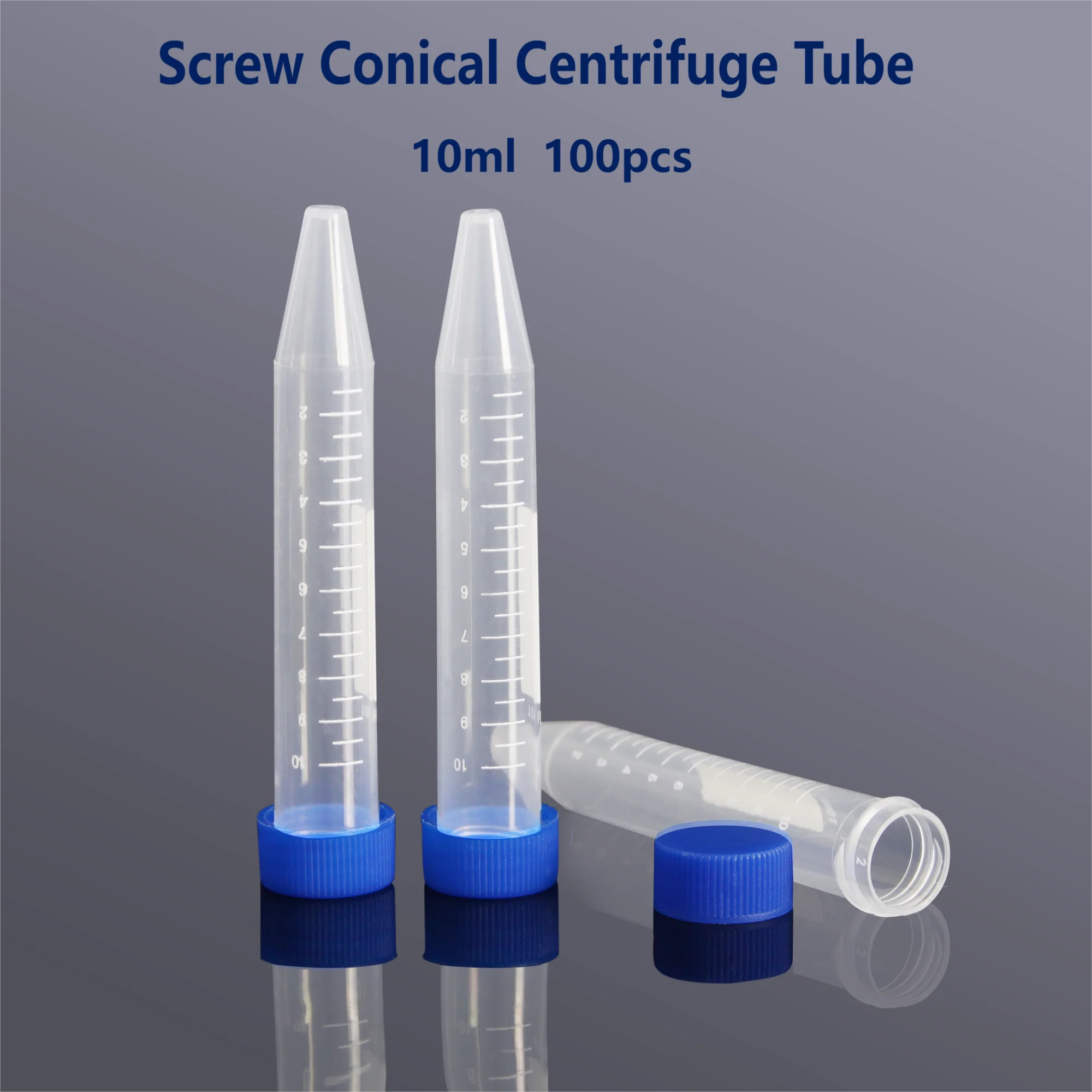 

Biosharp 10ml 15ml 25ml 50ml Screw Conical Centrifuge Tube (Non-sterile) Economy Plastic Centrifuge Tubes with Screw Cap Tube