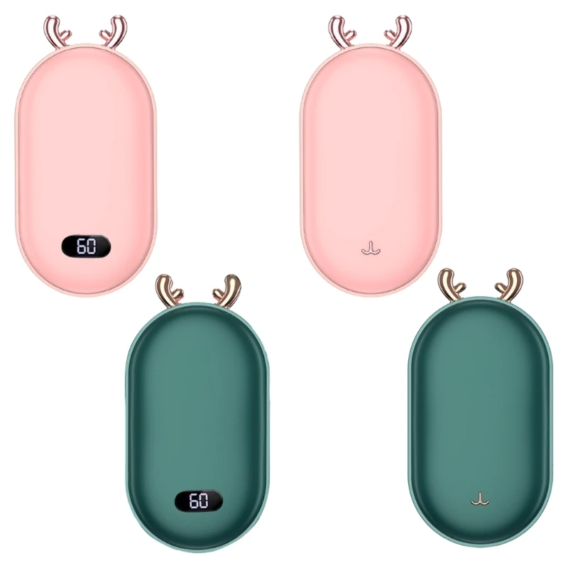 L69A Reindeer Rechargeable Hand Warmer/Powerbank Winter Gift for Womens Men