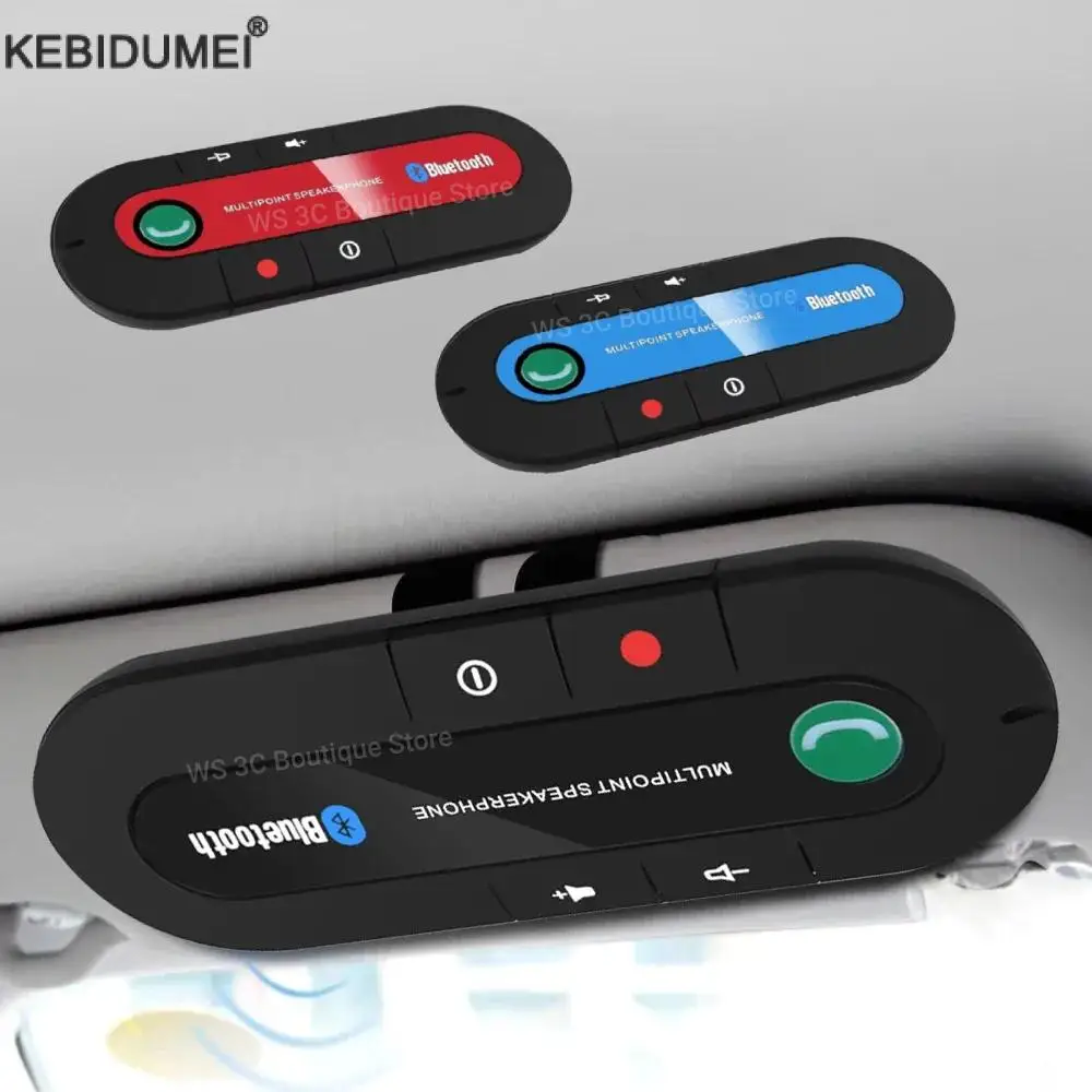 BluetoothSpeakerHandsfreeCarKitSunVisorClipWirelessAudioReceiverSpeakerphoneWirelessStereoMP3MusicPlayer-AliExpress44