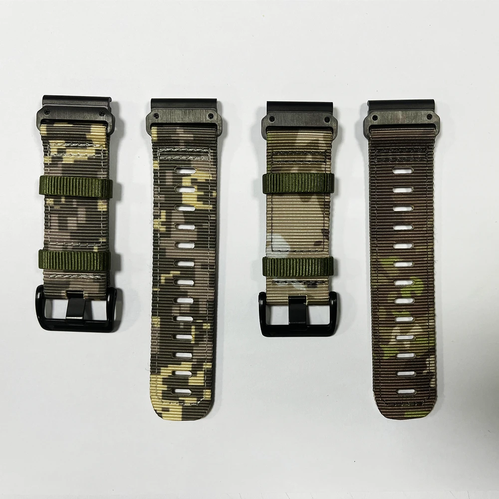 22 26mm Nylon Replaceable Strap Wristband For Garmin Fenix5 5X 5XPlus 6 6X 6XPro 7 7X