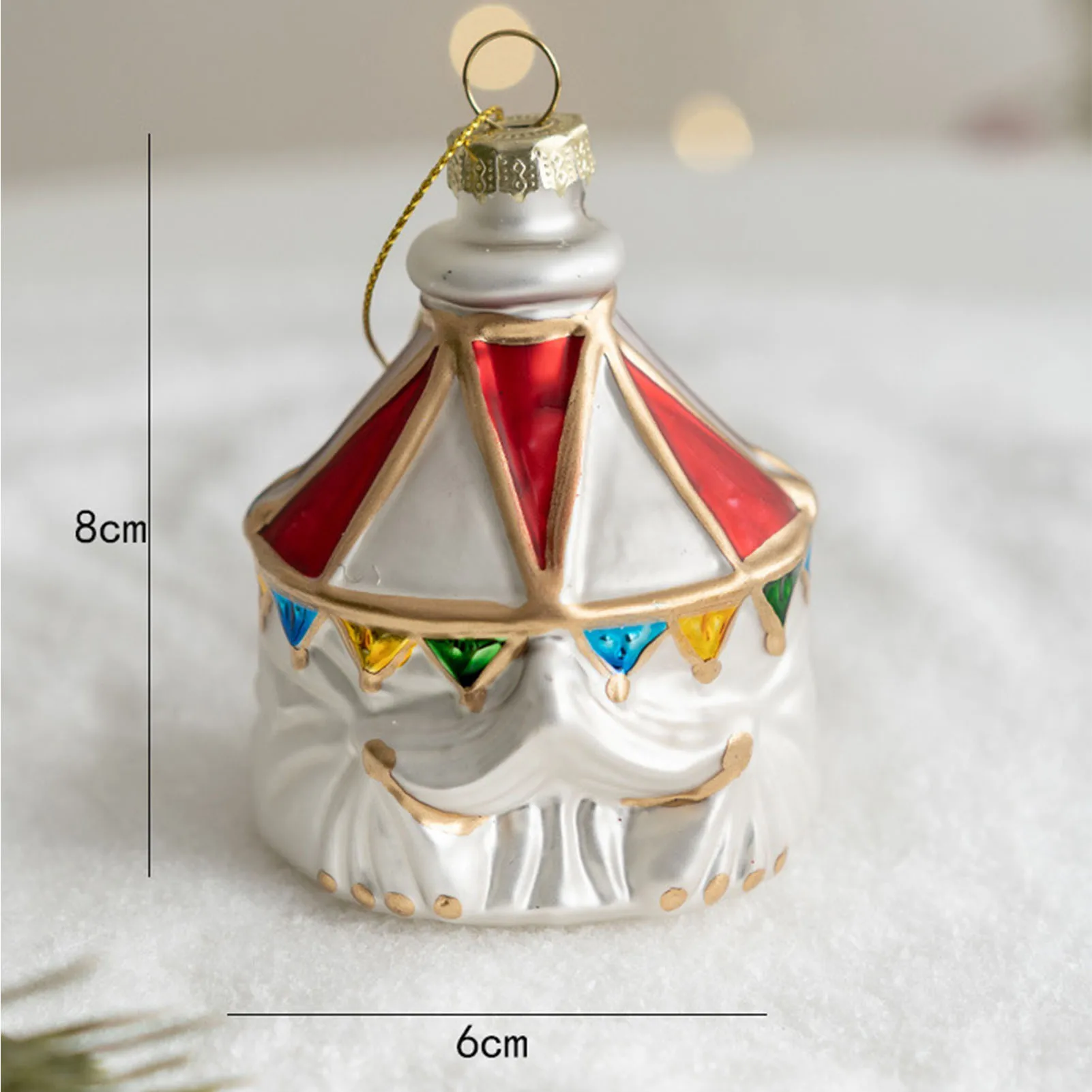 Christmas Hanging Tree Figurines Cute Vivid Circus Bus Ornament Kids Boys Girls Toys Gift