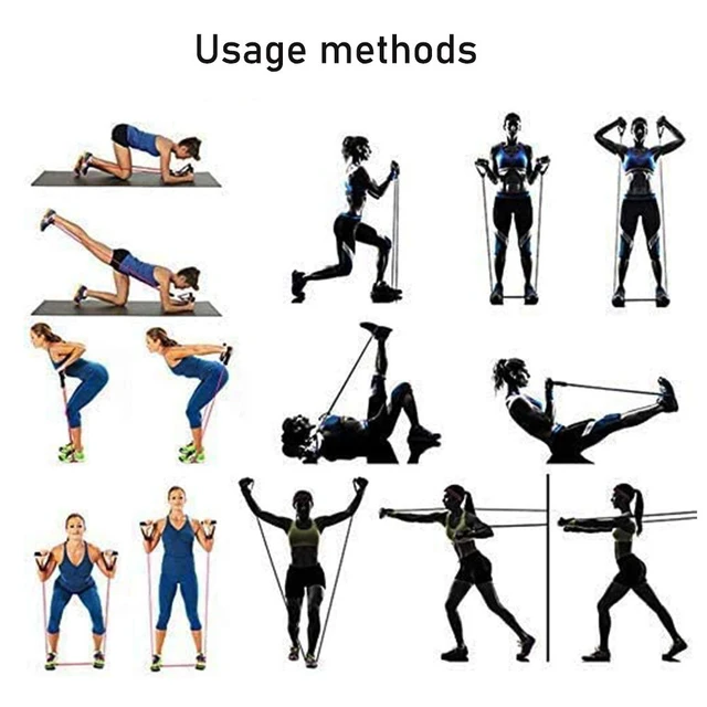 Bandas de Resistencia 210 lbs Bandas Elásticas Musculación con Niveles Gomas  Elasticas musculacion para Gimnasio en Casa Yoga con 7 Tubos de Látex Gomas  Elasticas Fitness para Yoga Pilates Estiramientos - AliExpress