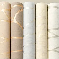 สติกเกอร์ติดผนังสไตล์ยุโรปสมัยใหม่แบบเรียบง่าย53ซม. 3D วอลล์เปเปอร์ไม่ทอโค้งตกแต่งห้อง 2