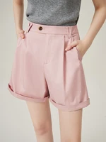 FSLE Summer Casual Versatile Women Shorts 2024 Summer New High Waist Slim Short Pants Classic Shorts For Female 24FS12277
