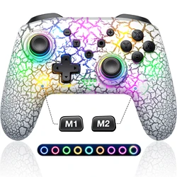 Wireless Gamepad with Programmable Keys and 9 Light Modes (Q216)