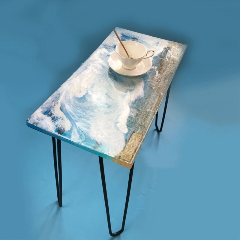 MXME Rectangle Silicone Resin Molds for Flowers Preservation,Crystal Resin Table Mold