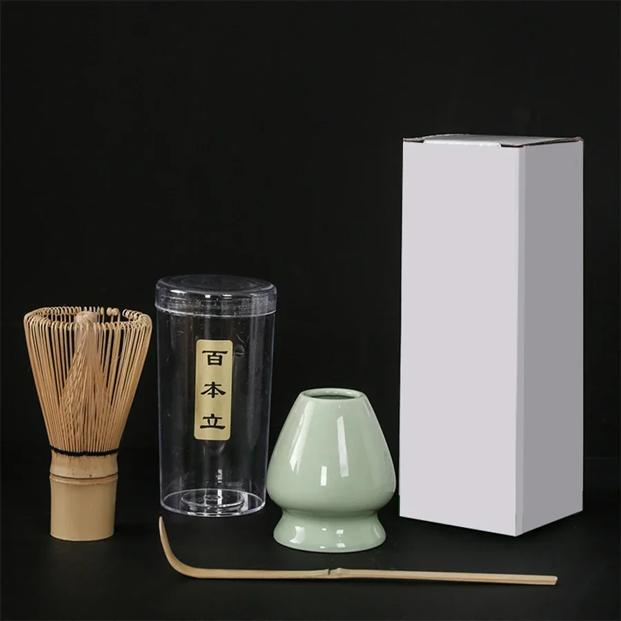 3PCS/set Japanese Matcha Set Safety Bamboo Buddha Tea Spoon Tea Set Indoor Tea Stirring Tools Accessories Kitchen Teaware Sets images - 6