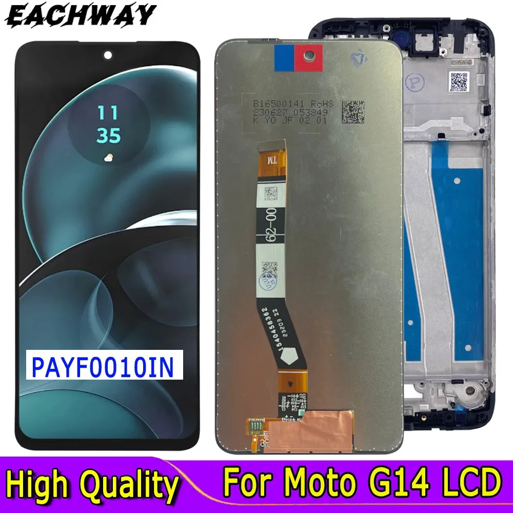 Tested Well 6.5'' For Motorola Moto G14 PAYF0010IN LCD Display With Touch  Screen Digitizer Assambly For Moto G54 XT-2343-1 LCD - AliExpress