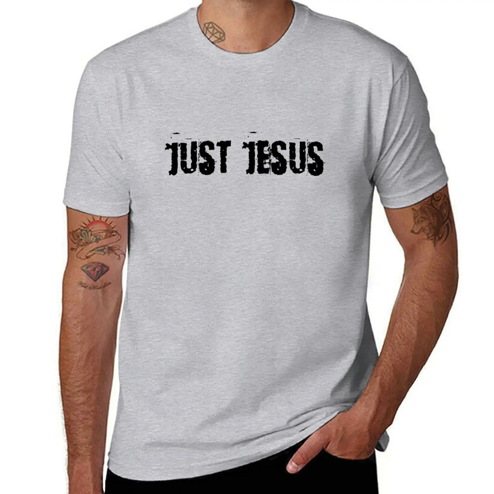 

Just Jesus T-shirt kawaii clothes vintage black t-shirts for men