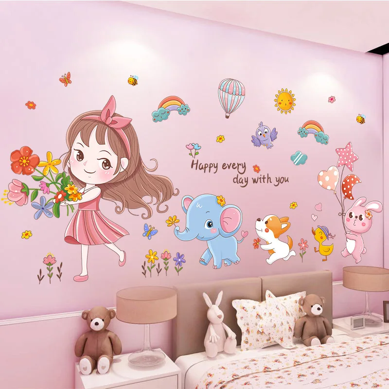 

Waterproof Wall Stickers for Children's Room Decoration, Self-Adhesive Stickers, Decorative Stickers, Wholesale