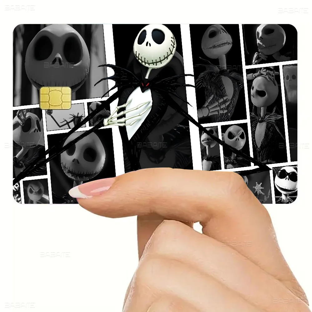 Jack Skellington Spiel Anime Aufkleber Film Haut Abdeckung Fall Für Kleine Große Kein Chip Debit Kreditkarte Vorderseite – Detail 10