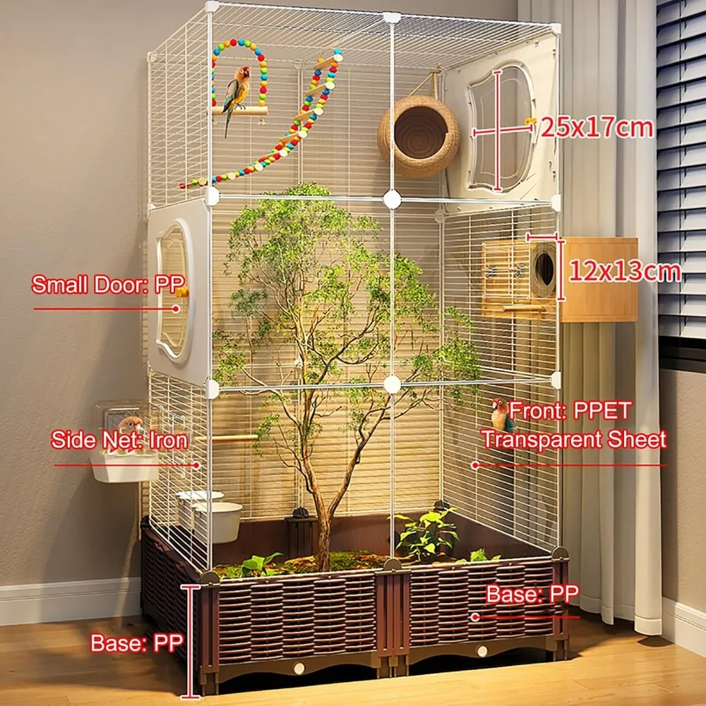 Wire Bird Cage with Tray 6