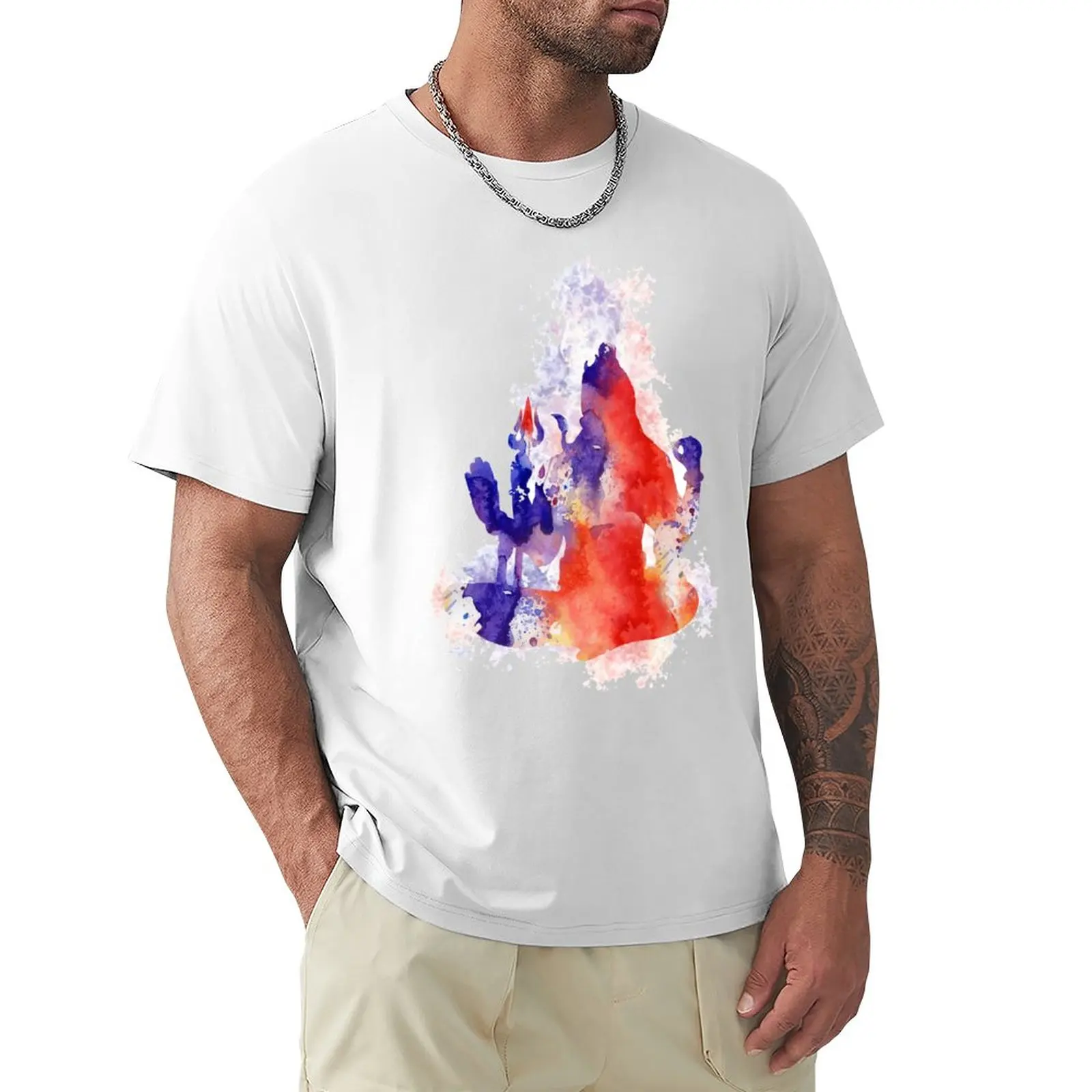 

Shiva, watercolor Shiva, Lord Shiva, Shiva art T-Shirt oversized summer top mens clothes