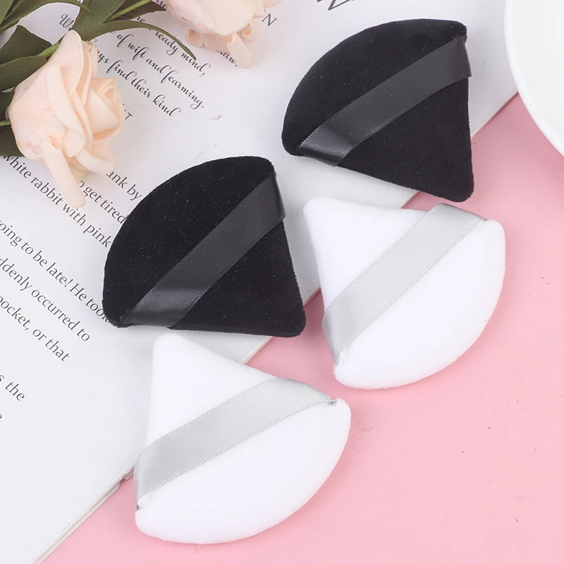 Triangle Velvet Powder Puff Flours Mini Face Makeup Sponge Cosmetics
