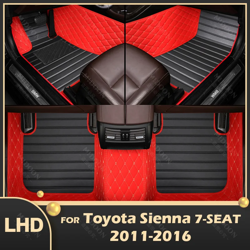 

Автомобильные коврики для Toyota Sienna (семь сидений) 2011 2012 2013 2014 2015 2016 индивидуальные автомобильные подставки для ног