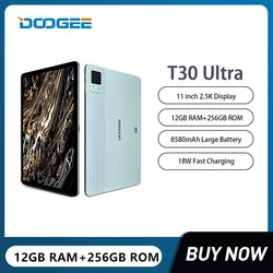 DOOGEE T30 Ultra Tablets 11Inch 2.5K Helio G99 Octa Core 12GB+256GB Certified Quad Speakers 8580mAh Battery Android 13 Tablet PC