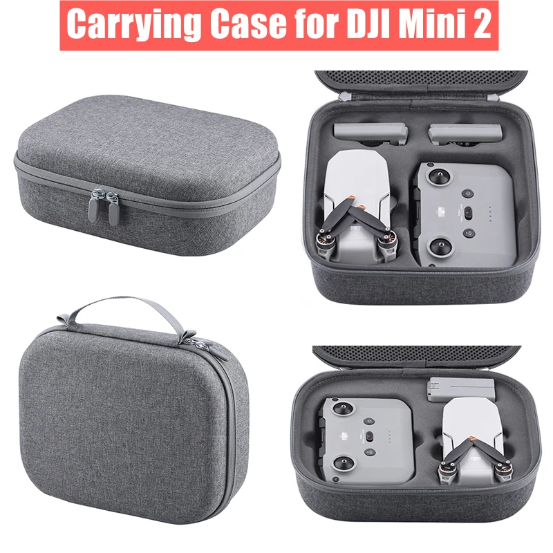 Storage Bag Carrying Case For DJI Mini 2 Remote Controller Battery Drone Body Nylon Handbag Portable Outdoor Drone Carry Case drone accessories drone storage bag drone storage case