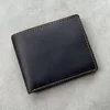 Retro Genuine Leather Mens Wallet with Coin Pocket Zipper Italian Leather Wallets Mens 1