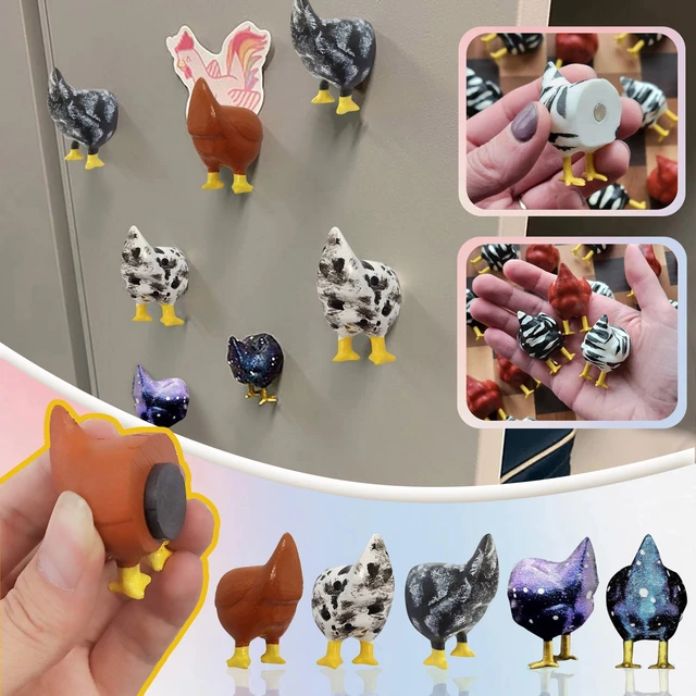 3Pack Chicken Butt Magnet Refrigerator Chicken Butt Gift Funny