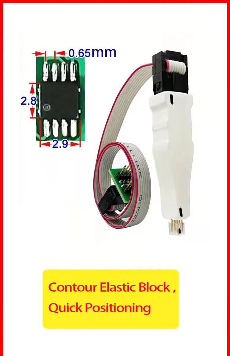 1 Stück TSSOP8 MSOP8 Mini MSOP8 Chip-Brenn- und Ladekabel / 0,65mm Abstand / Programmierkabel für Kfz-Instrumente – Detail 1