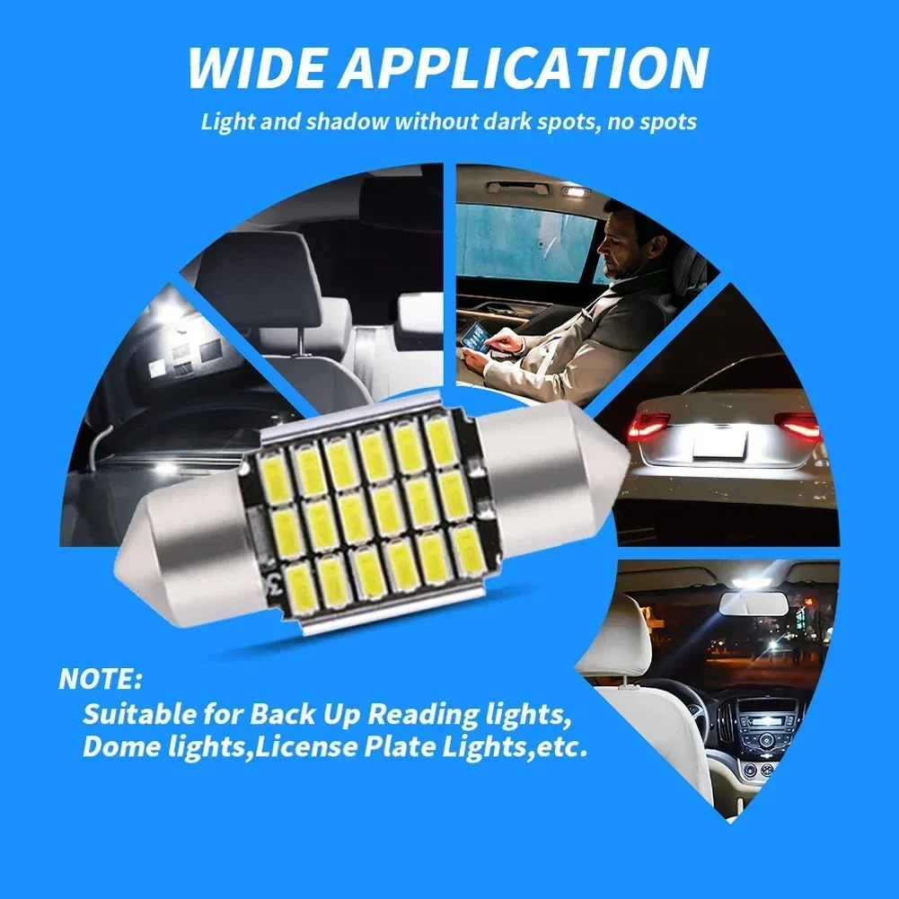 รูปสินค้า หลอดไฟ LED สว่างพิเศษ 10 ชิ้น สำหรับรถยนต์