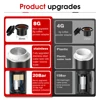 Wireless Electric Portable Espresso Coffee Machine for Car & Home Camping Coffee Maker 3-in-1 Capsule Powder Travel Coffee Maker 2