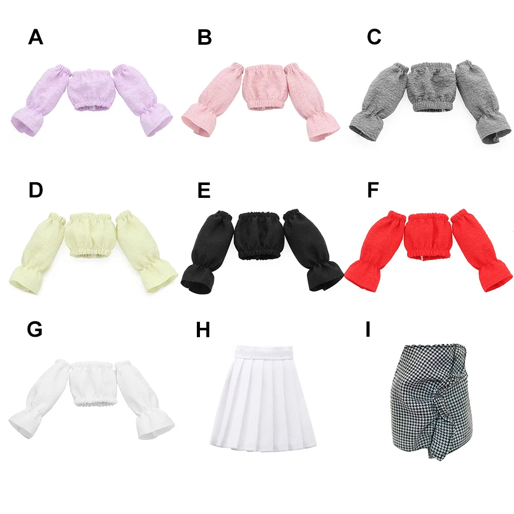 Fashion Doll DIY Dress-Up Set - Bodysuit, T-shirt, & Skirt Outfit