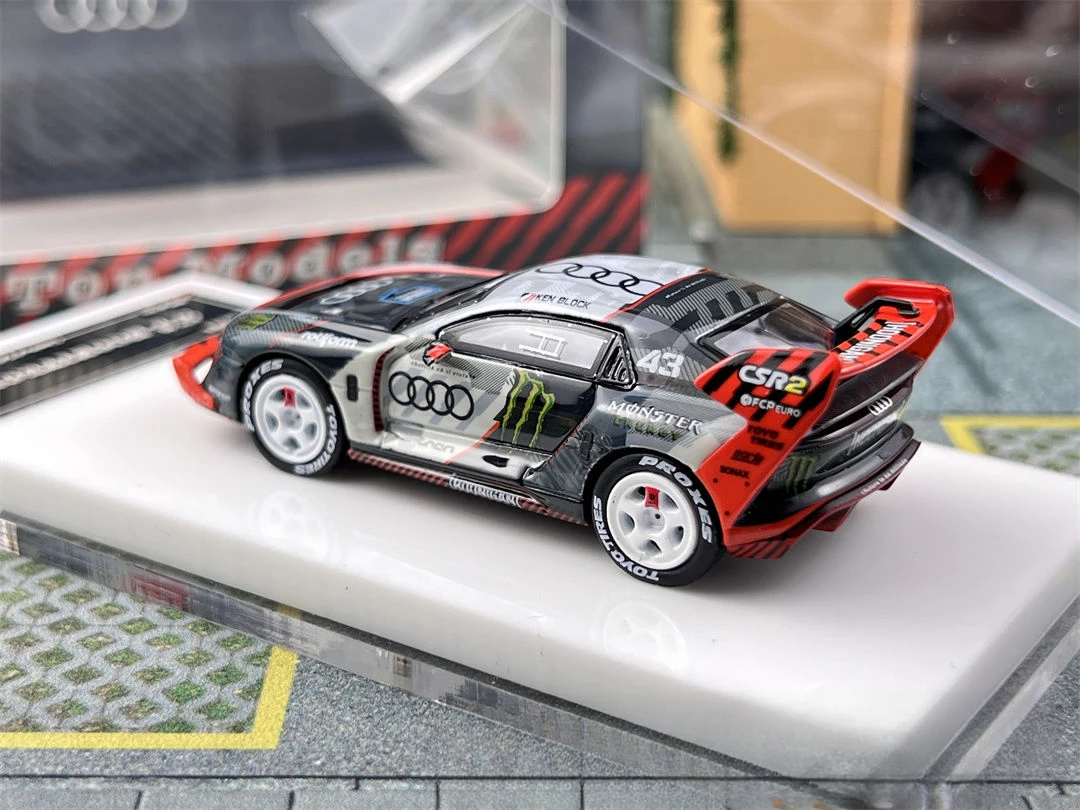 1:64 Audi S1 Hoonitron Brick Tertiary Drift Dashen Alloy Car Model 6