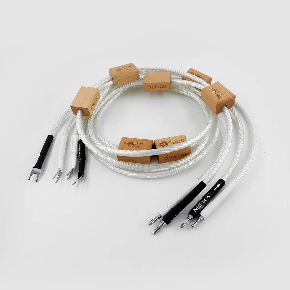 Nordost Odin 2Sterling Zilveren Vlaggenschip Audio Kabel Hifi Luidspreker Versterker Audiofiele Draad Met Hi-End Banbana Plug 1Set Van 4 Stuks