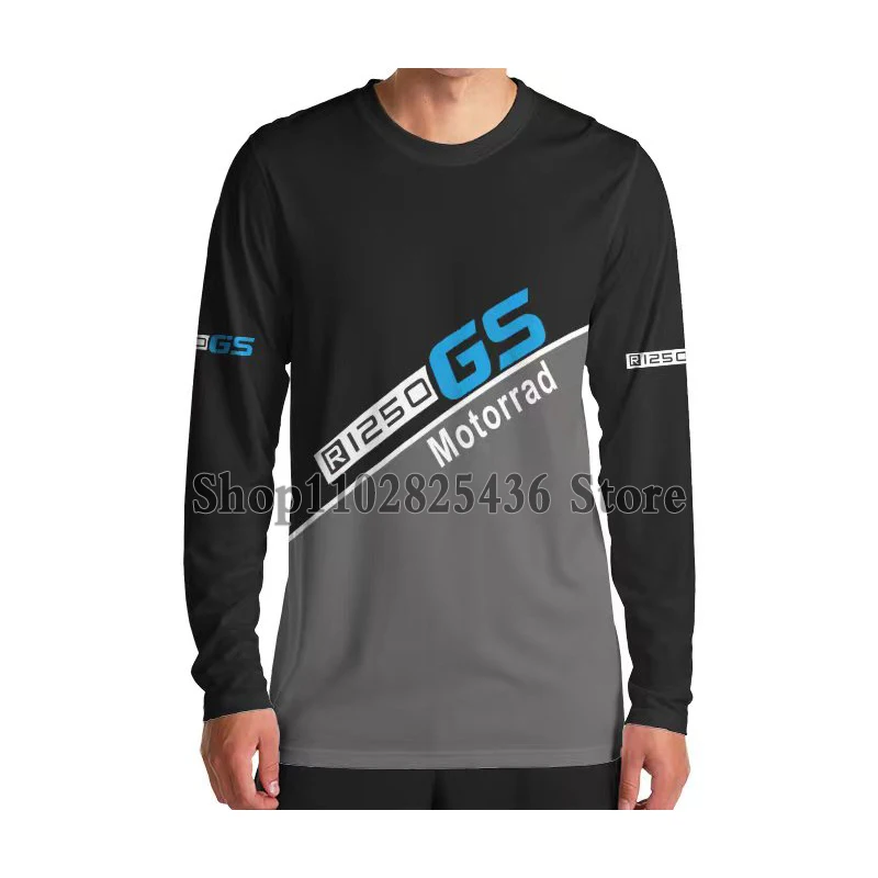 For Bmw R1250Rs Gs Summer Jersey Moto T-Shirt Motorrad Adventure Uomo Quick-Dry Anti-Uv Sensazione Di Freddo Non Sbiadire