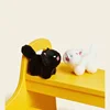 Creative Cartoon Black White Cats Animals Soft Stuffed Plush Exquisite Kawaii Backpack Decoration Keychain Birthday Gifts Kids 1