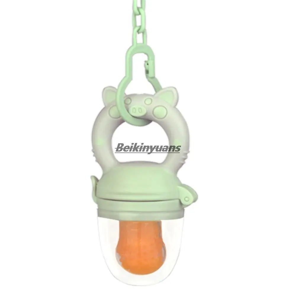 Versatile Baby Teething Pacifier with Food Pouch and Buckle