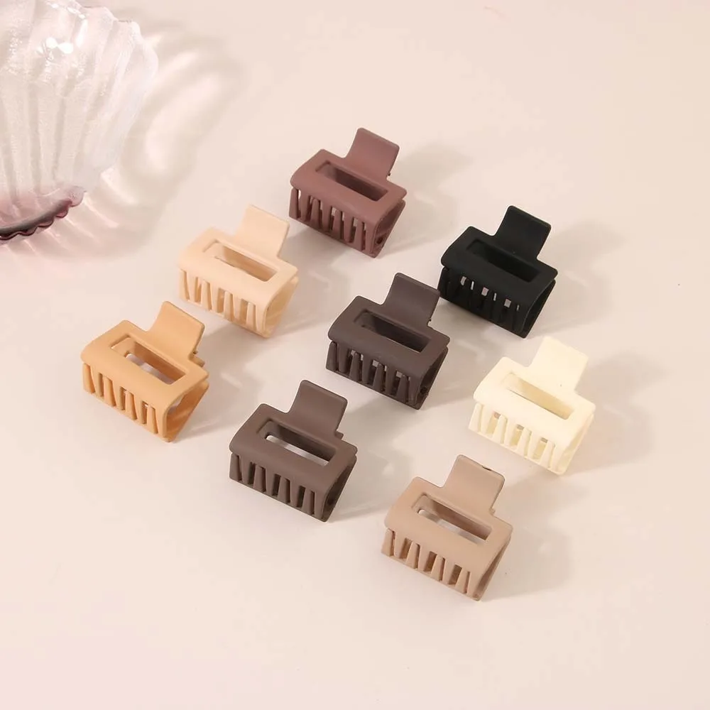 

Ponytail Holder Mini Square Hair Claw Korean Style Hair Styling Tool Frosted Square Hair Clip Medium Claw Clips Hair Accessories