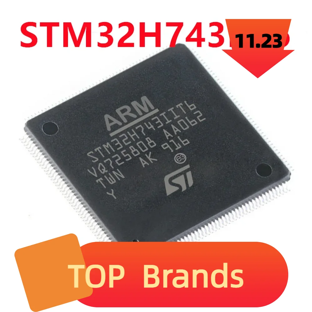 

Новый оригинальный набор микросхем STM32H743IIT6 QFP-176 IC, 1-10 шт.