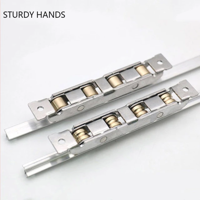 Türen und Windows Track Farbe Stahl Pulley Schrank Lager Rollen Schwere Schiebetür  Roller Möbel Hardware Zubehör - AliExpress