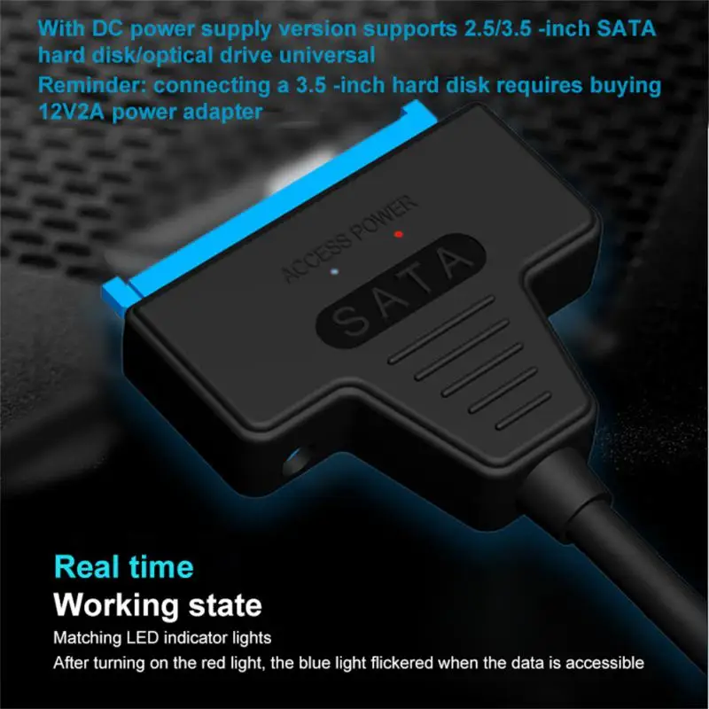 USB SATA 3 케이블 Sata-USB 3.0 어댑터, 최대 6 Gbps 지지대, 2.5 인치 외장 SSD HDD 하드 드라이브, 22 핀 Sata III A25 2.0, 신제품