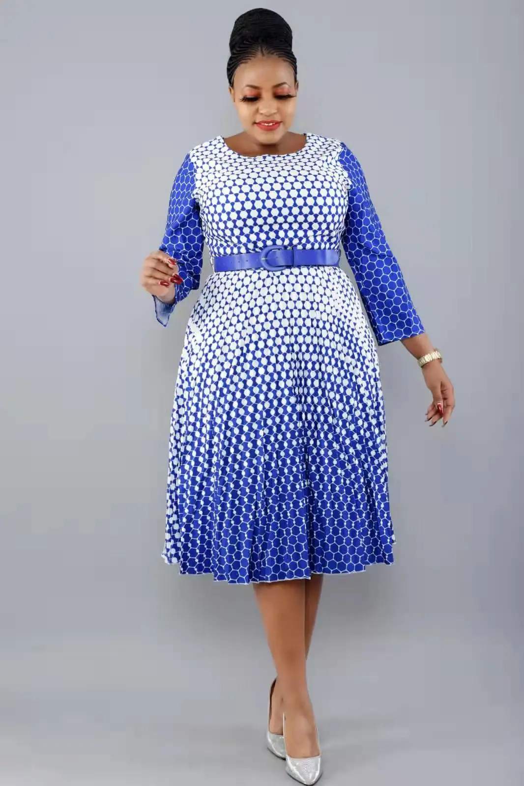 2022 new summer elegent fashion style african women polyester plus size dress 2XL-6XL african style clothing