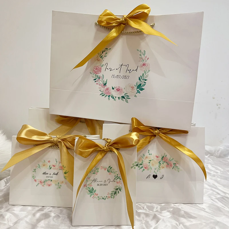 5 Pcs Custom Logo valentine day gifts pacakge white bag wedding bow tie luxury bag for small business bag personization 10 Sbb891fac23094b658ee6c4acdadc9545K