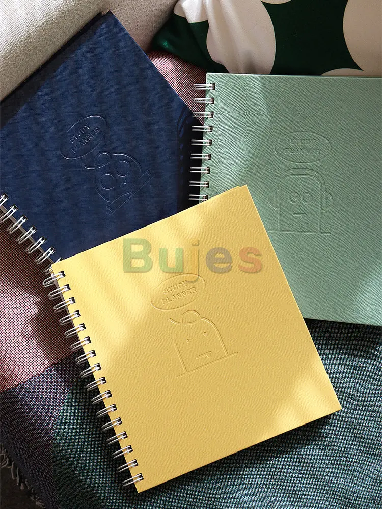 인디고 몬스터 아이콘 스터디 플래너, 휴대용 노트북, 주간 계획, 일정, 일기, 일기장, 메모, 1 년